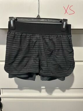 adidas Black Striped Athletic Shorts